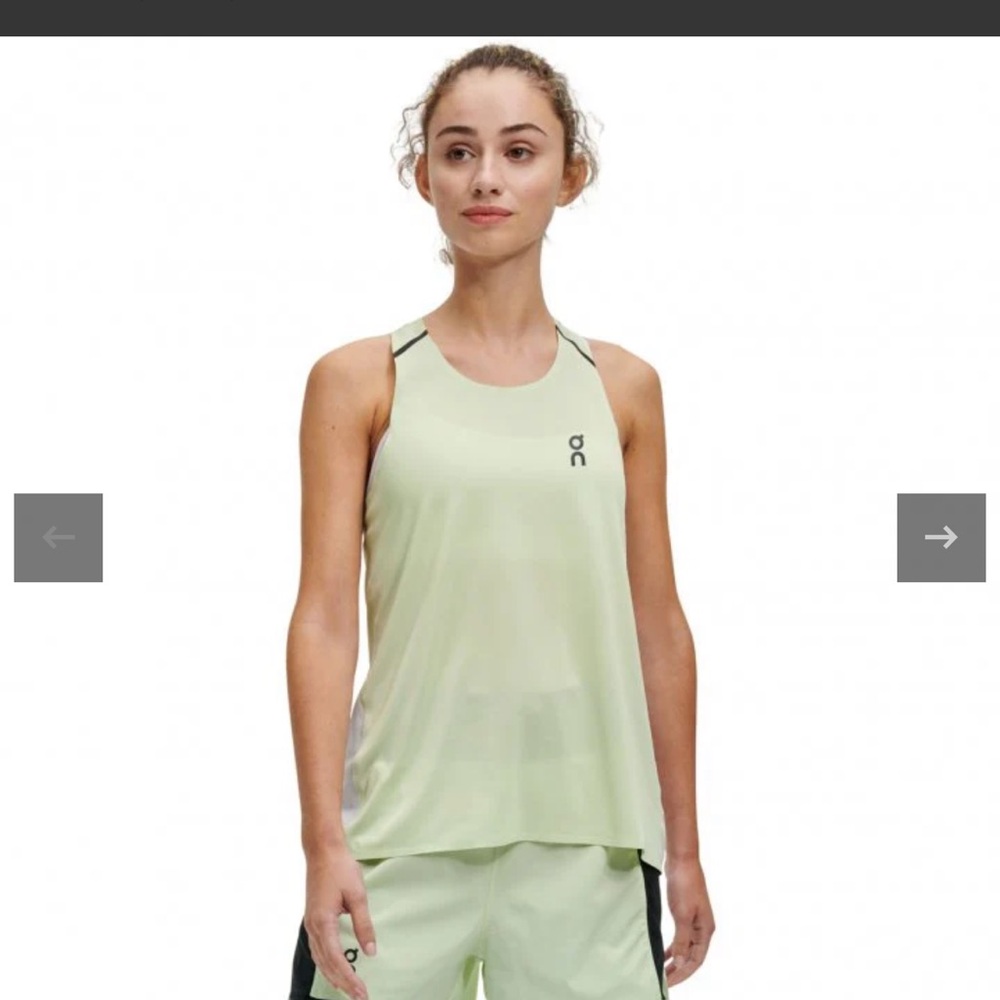 On Running Light Green Relaxed Tank- T Top